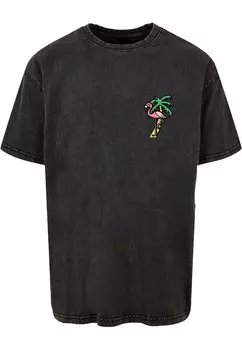 Рубашка Mister Tee Flamingo, черный