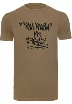 Рубашка Mister Tee Know My Steez, оливковый