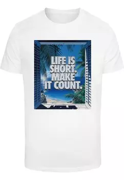 Рубашка Mister Tee Lifes Short, белый