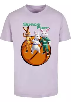 Рубашка Mister Tee Space Fam, светло-фиолетовый