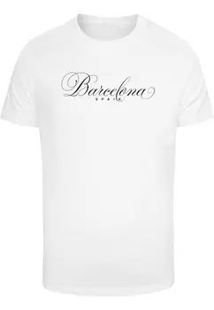 Рубашка Mister Tee Spain Barcelona, белый