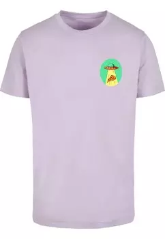 Рубашка Mister Tee Ufo Pizza, фиолетовый