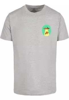 Рубашка Mister Tee Ufo Pizza, пятнистый серый