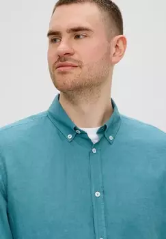 Рубашка MIT BUTTON-DOWN-KRAGEN s.Oliver, бирюзовый
