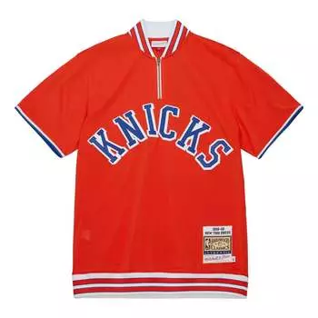 Рубашка Mitchell & Ness x NBA New York Knicks 1968-69 Shooting Shirt 'Orange' ASSH5697-NYK68PPPORAN, оранжевый