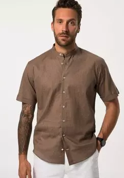 Рубашка MLANG MANCHES COURTES ET COL OFFICIER COUPE MODERN FIT JP1880, цвет braun grau
