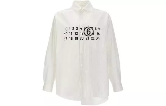 Рубашка Mm6 Maison Margiela, белый
