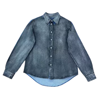 Рубашка MM6 Maison Margiela Long-Sleeve 'Blue', синий