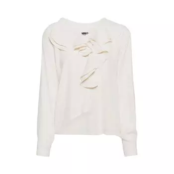 Рубашка MM6 Maison Margiela Long-Sleeve Shirt, кремовый