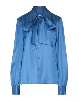 Рубашка Mm6 Maison Margiela, пастельный синий