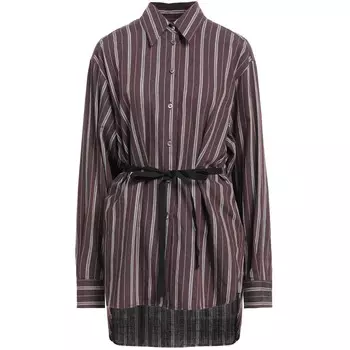 Рубашка MM6 Maison Margiela Striped, бордовый
