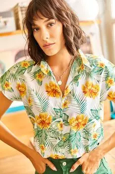 Рубашка - Многоцветная - Приталенная Olalook, разноцветный