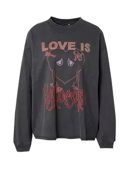 Рубашка Monki, черный деним