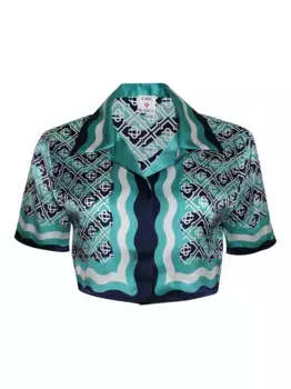 Рубашка Monogram Wave CASABLANCA, синий