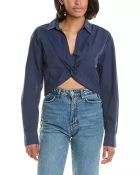 Рубашка Monrow Poplin Twist Front, синий