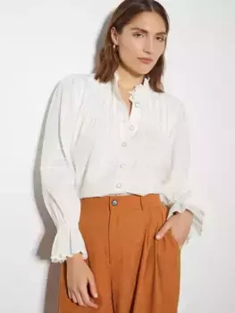 Рубашка Monsoon Rose Frill, белый