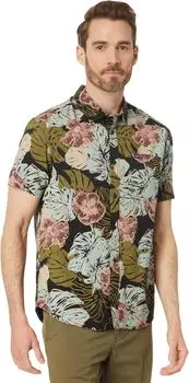 Рубашка Monstera 2.0 S/S Woven RVCA, черный