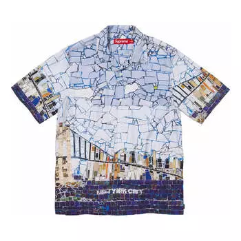 Рубашка mosaic s/s shirt 'multi-color' Supreme, мультиколор
