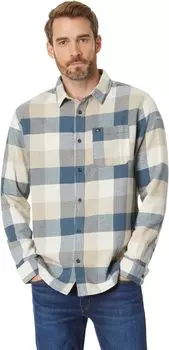 Рубашка Motherfly Long Sleeve Flannel Quiksilver, цвет Dark Slate Motherfly