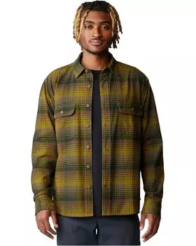 Рубашка Mountain Hardwear Dusk Creek Flannel Long Sleeve Shirt, цвет Vetiver Glasshouse Plaid