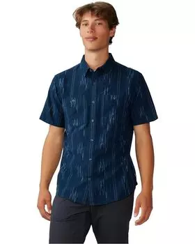 Рубашка Mountain Hardwear Grove Hide Out Short Sleeve, цвет Hardwear Navy Ikat