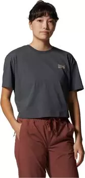 Рубашка Mountain Hardwear Logo Crop Short Sleeve, цвет Volcanic