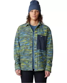 Рубашка Mountain Hardwear Microchill Shirt, цвет Nitric Blue Stria Print