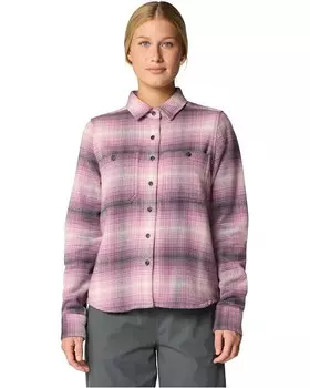 Рубашка Mountain Hardwear Plusher Long Sleeve Shirt, цвет Dark Daze Buffalo Ombre Check
