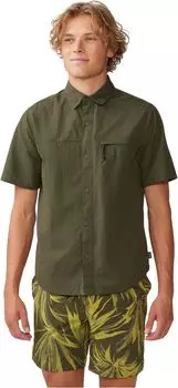 Рубашка Mountain Hardwear StryderShort Sleeve Shirt, цвет Dark Pine