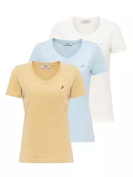 Рубашка Moxx Paris, цвет Blue/Light yellow/White