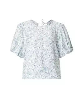 Рубашка MSCH COPENHAGEN MSCHCajsa Karalynn, синий/светло-синий