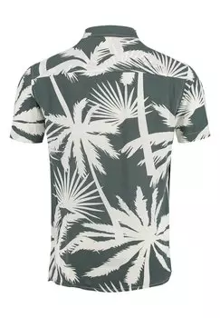 Рубашка Msh Palms Patterned Key Largo, темно-зеленая