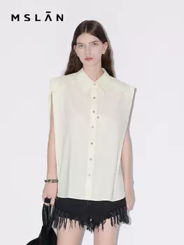 Рубашка Mslan без рукавов, миндальный