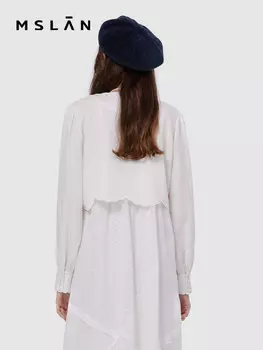 Рубашка Mslan из тенсельной ткани, кремовый