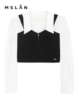 Рубашка Mslan облегающая, кремовый