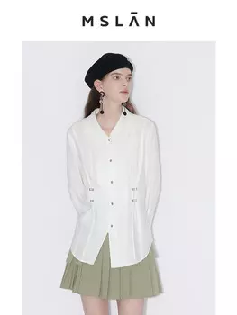 Рубашка Mslan с воротником, кремовый