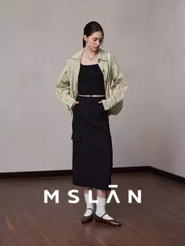 Рубашка Mslan с завязками на талии, хаки