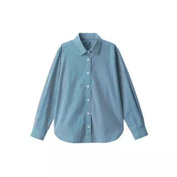 Рубашка Muji с длинными рукавами, темно-синий