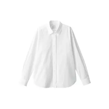 Рубашка Muji с воротником и длинными рукавами, дымчато-зеленый