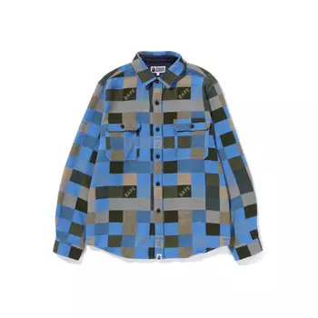 Рубашка мужская A Bathing Ape, коричневый