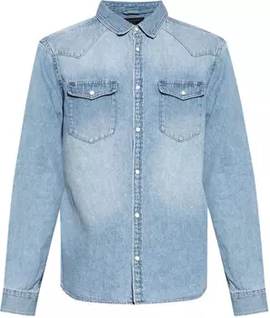 Рубашка мужская AllSaints, синий