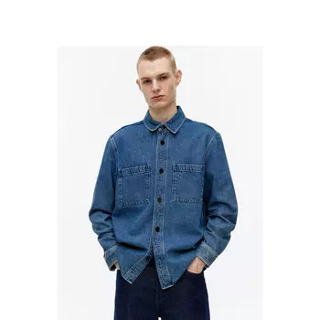 Рубашка мужская Arket джинсовая, синий