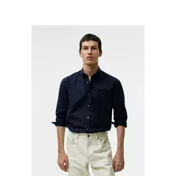 Рубашка мужская Arket с длинными рукавами, темно-синий