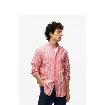 Рубашка мужская Arket в полоску, красный / белый