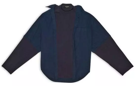 Рубашка мужская Balenciaga, синий