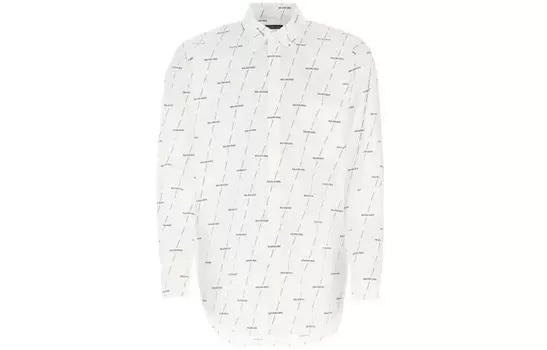 Рубашка мужская белая Balenciaga, белый
