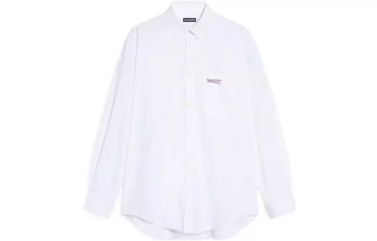 Рубашка мужская белая Balenciaga, белый
