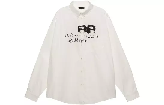 Рубашка мужская белая Balenciaga, белый