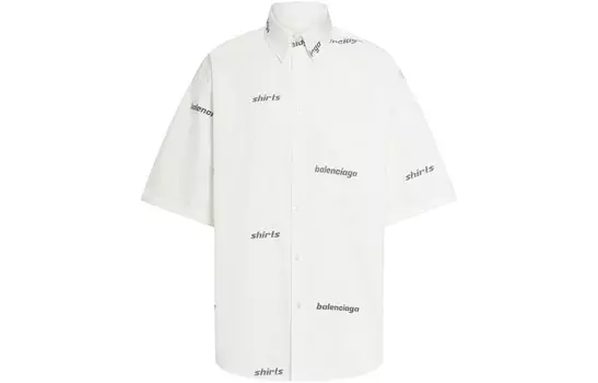Рубашка мужская белая Balenciaga, белый