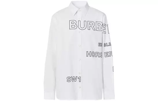 Рубашка мужская белая Burberry, белый